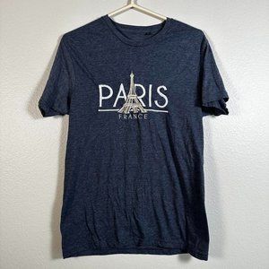 Paris Embroidered Gray T-shirt